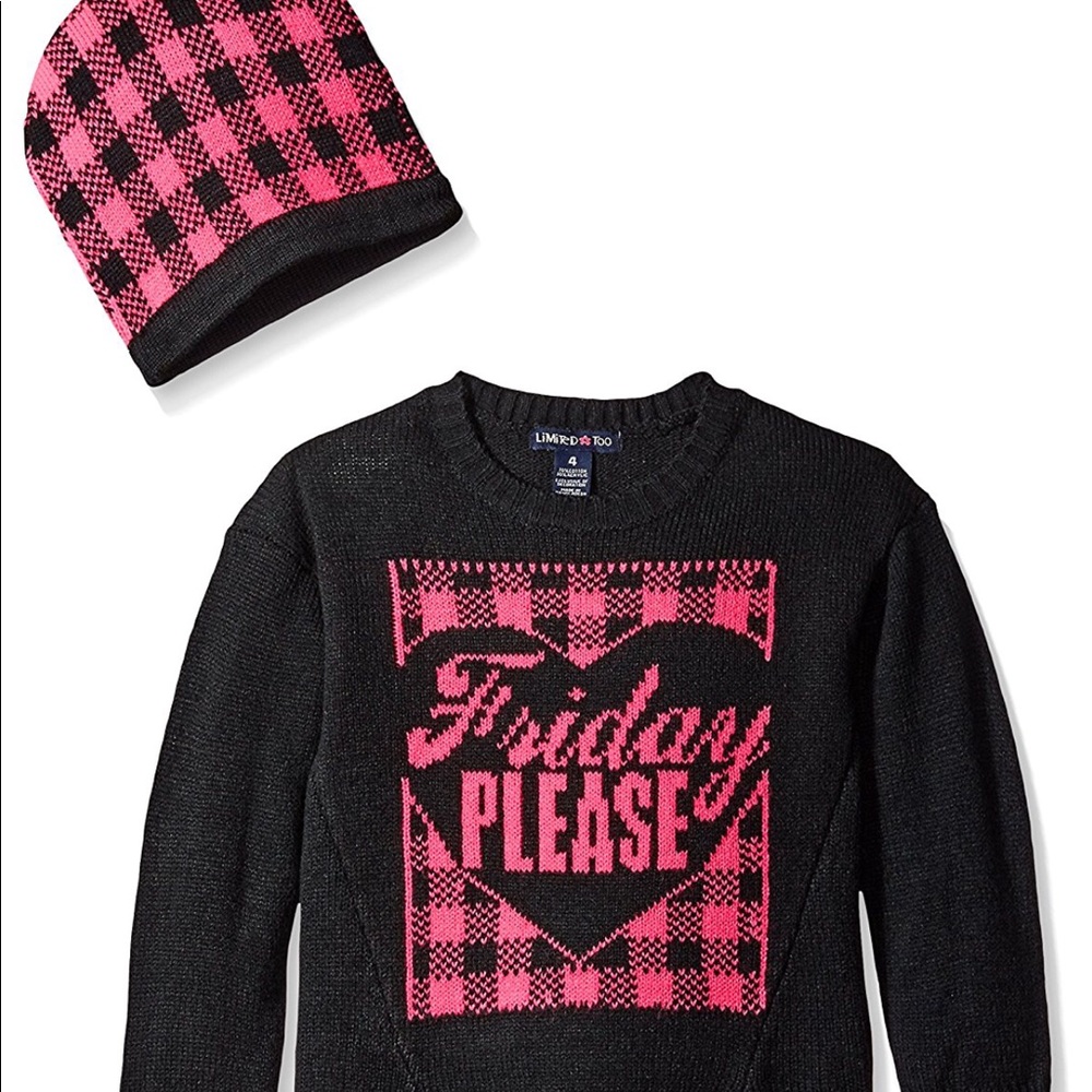 New with tags. Sweater/hat set